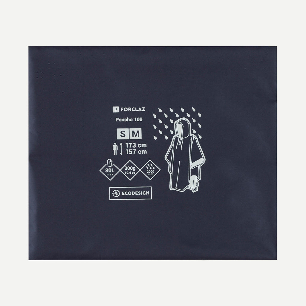 Forclaz MT100 Rain Poncho - 30 L
