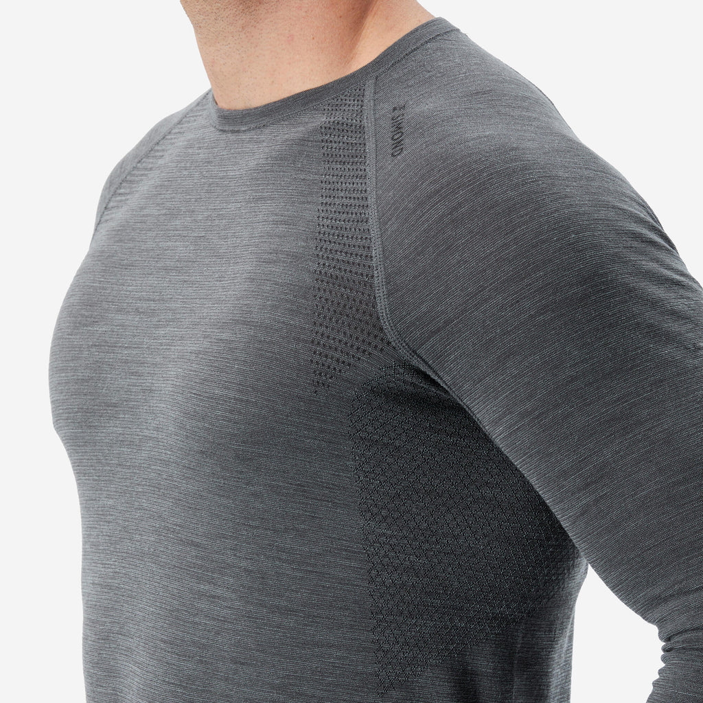 Simond Men's Alpinism Seamless Wool Long-Sleeve Shirt