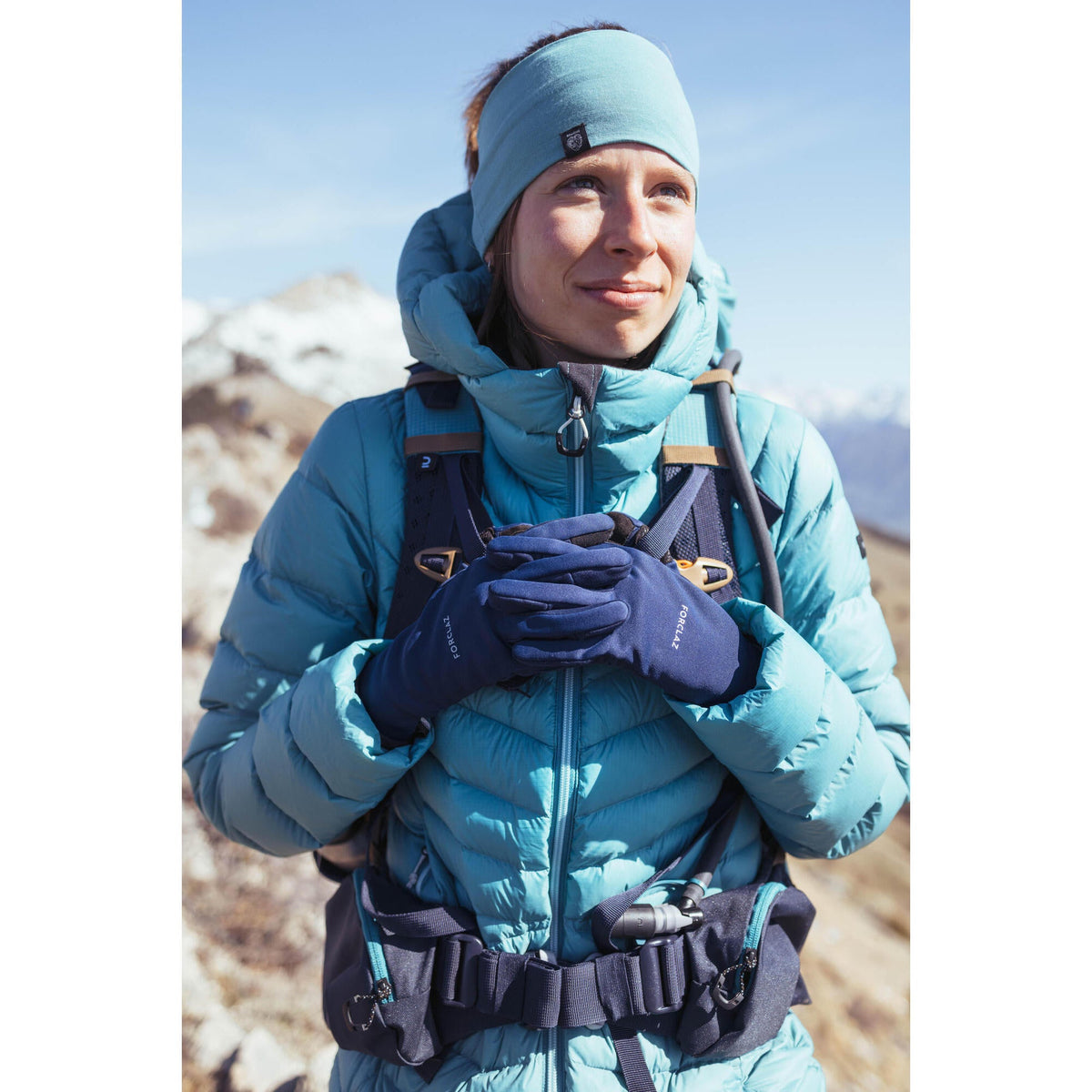 Forclaz Adult MT500 Touchscreen Stretch Backpacking Gloves