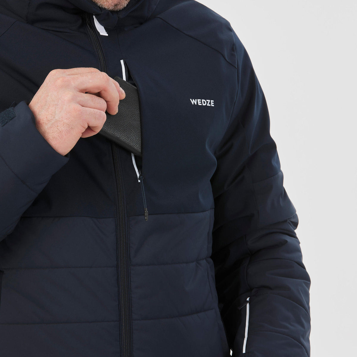 Wedze Men's 100 Mid-Length Warm Ski Jacket