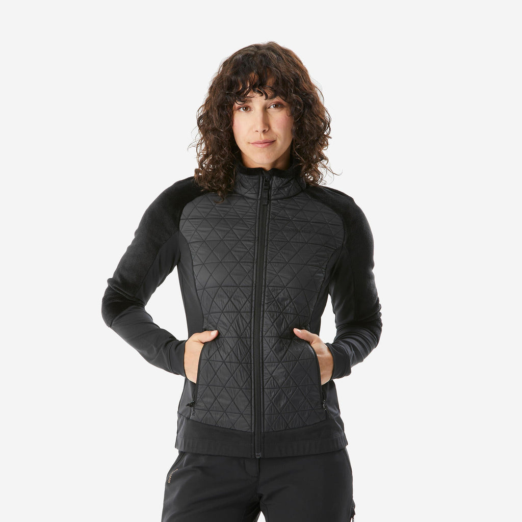 Quechua Women's Warm Hybrid Fleece Hiking Jacket