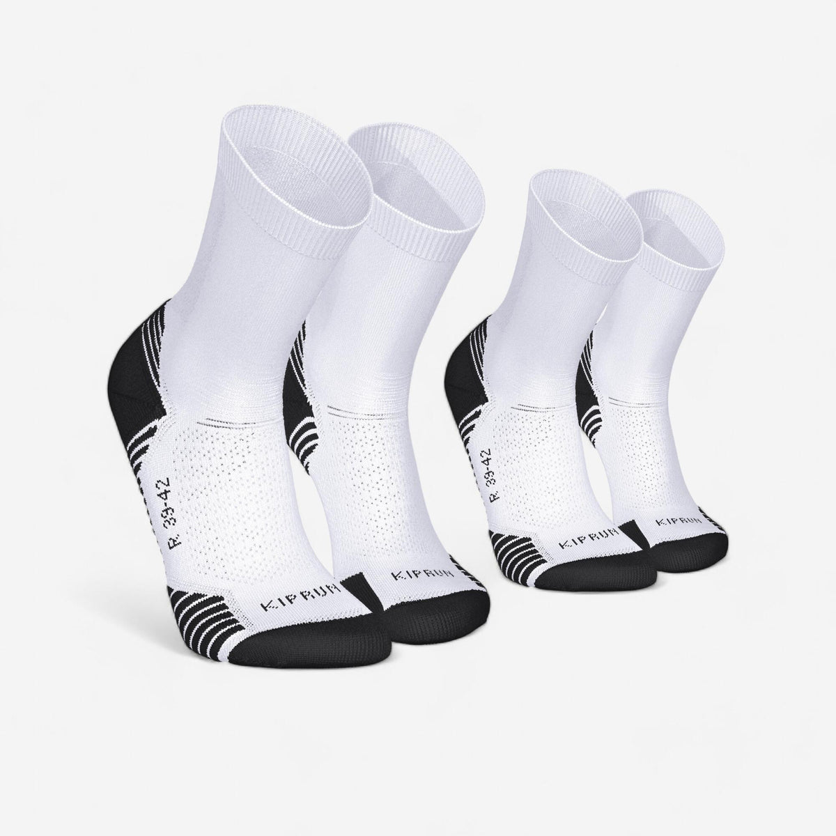 Kiprun Run 500 Thick Mid-Calf Socks 2-Pack