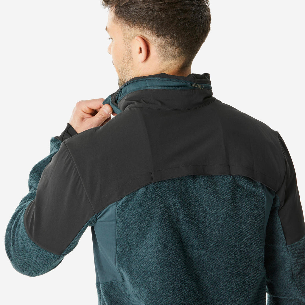 Quechua Men's MH500 Warm Water-Repellent Hiking Fleece Jacket