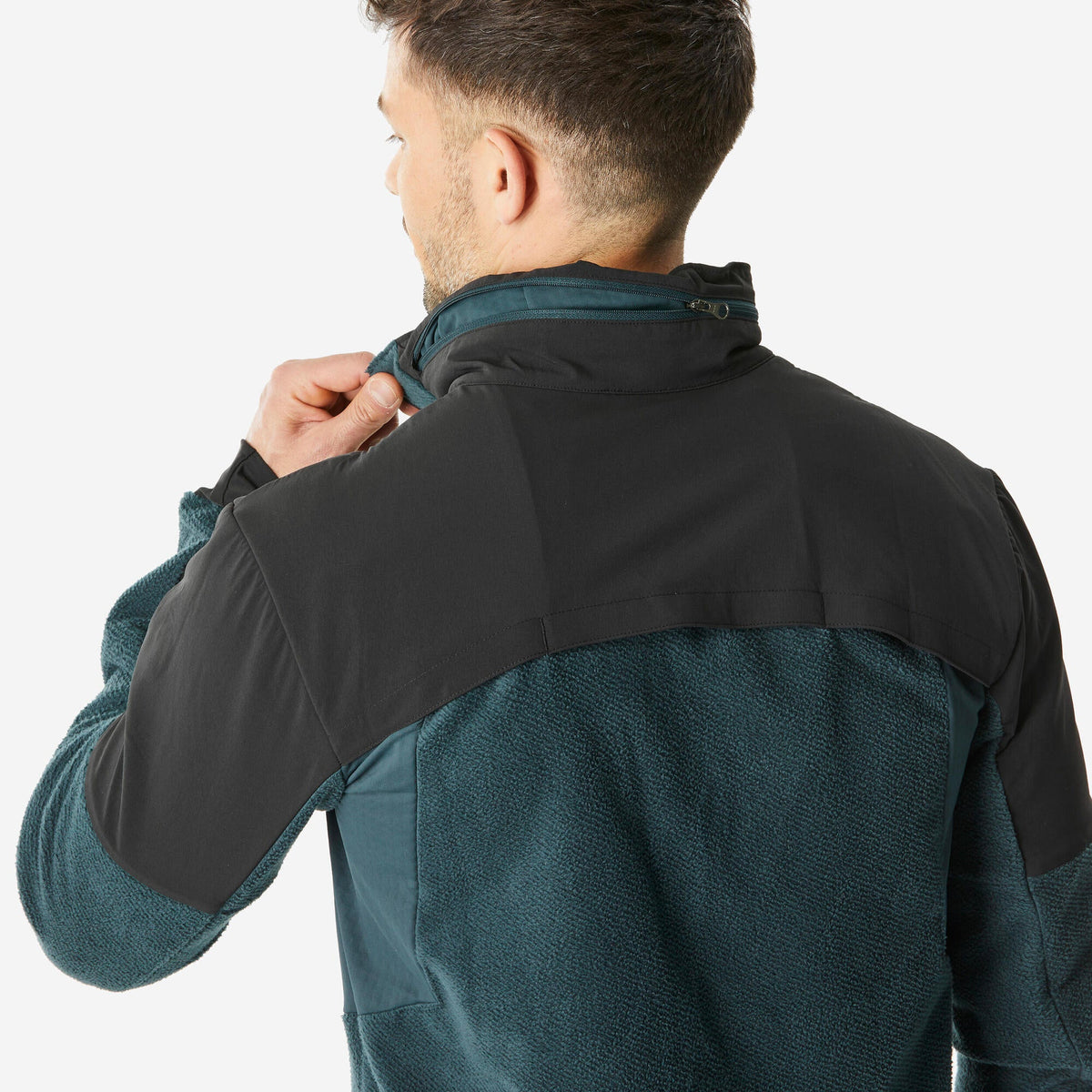 Quechua Men's MH500 Warm Water-Repellent Hiking Fleece Jacket