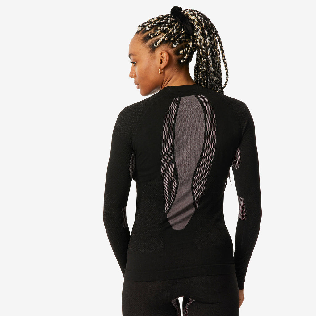 Wedze Women's BL500 Seamless Ski Base Layer Top