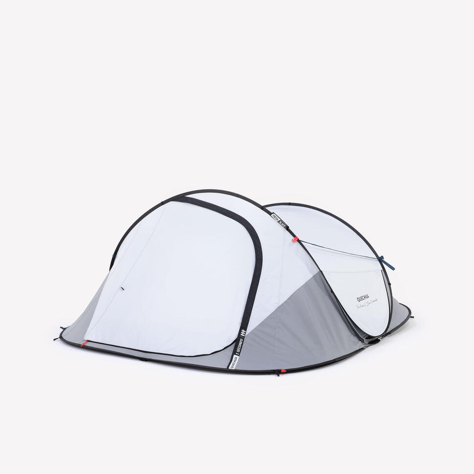 Quechua 2 Second Fresh & Black Waterproof Pop Up Camping Tent 3 Person