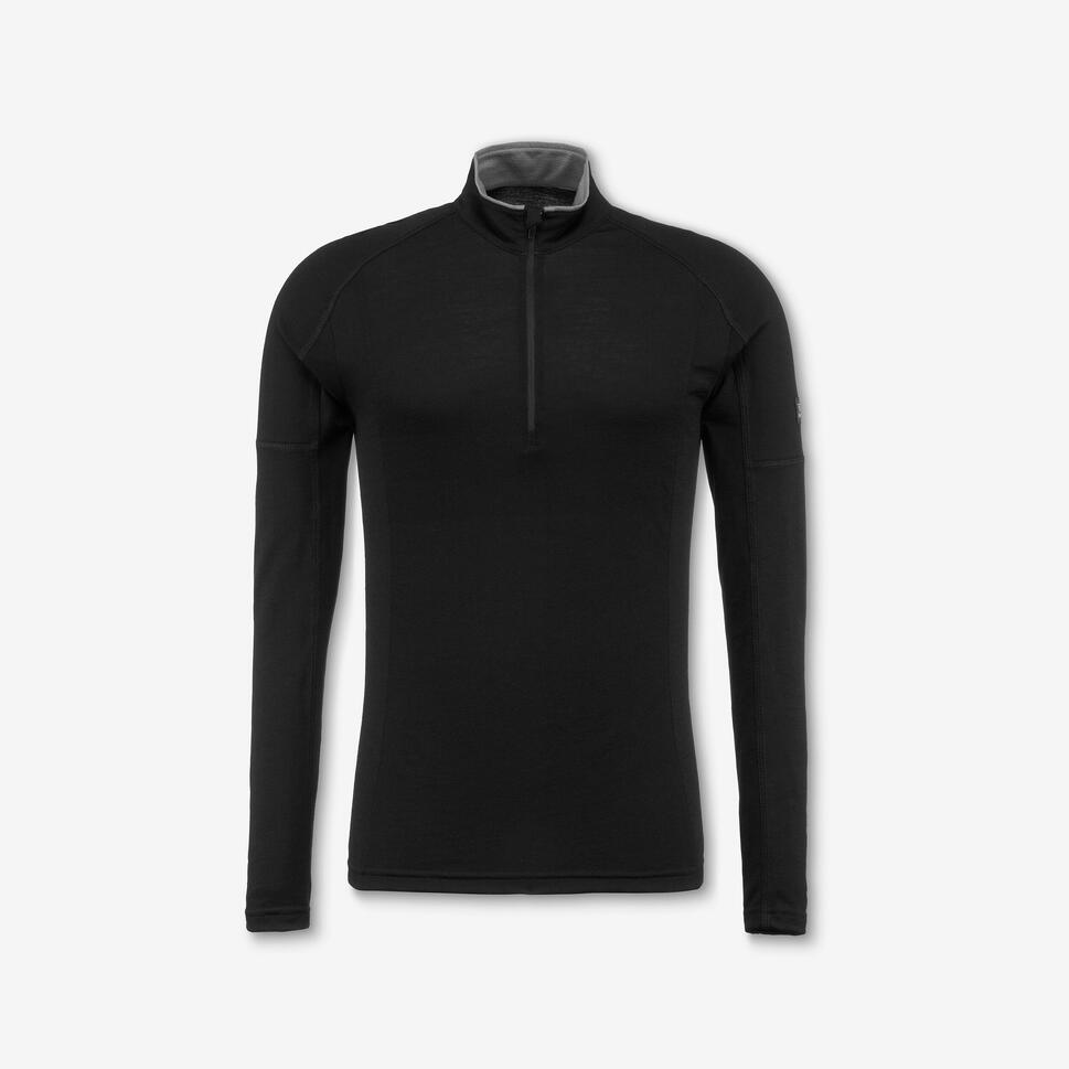 Simond Men's 1/2 Zip  Long-Sleeved Merino Wool Shirt