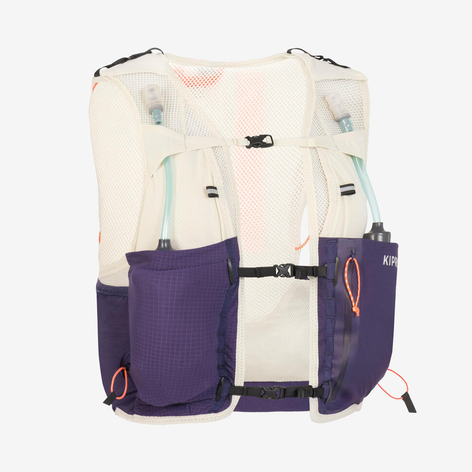 Kiprun Women's 900 8L Trail Running Hydration Vest + 2 x 500ml flasks included