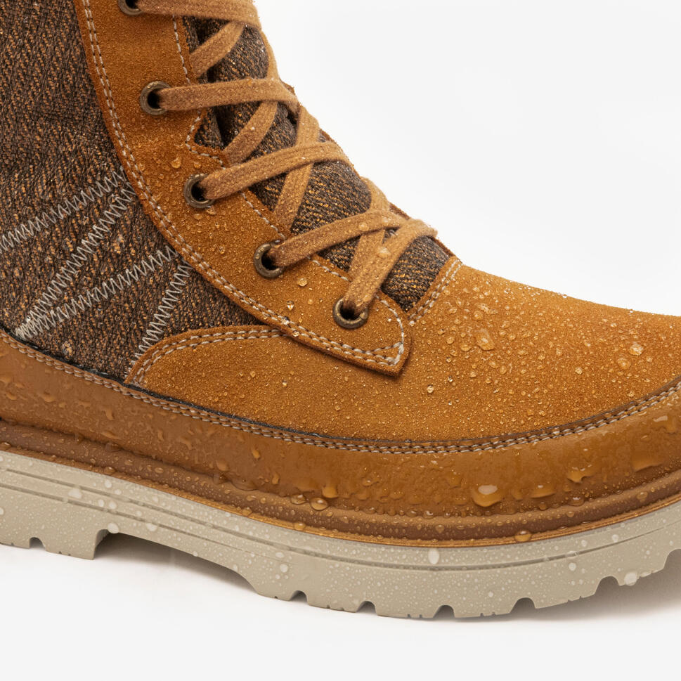 Quechua Women's NH900 Waterproof High Leather Snow Hiking Boots
