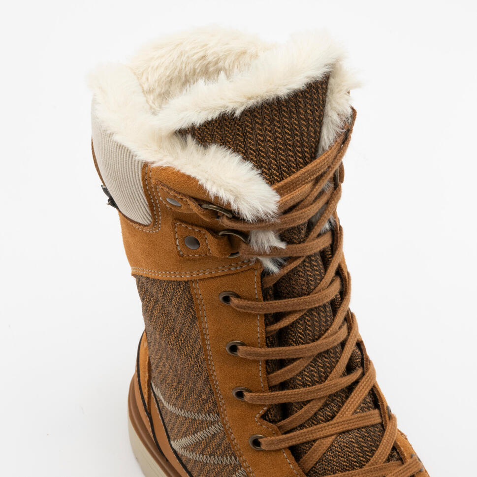 Quechua Women's NH900 Waterproof High Leather Snow Hiking Boots