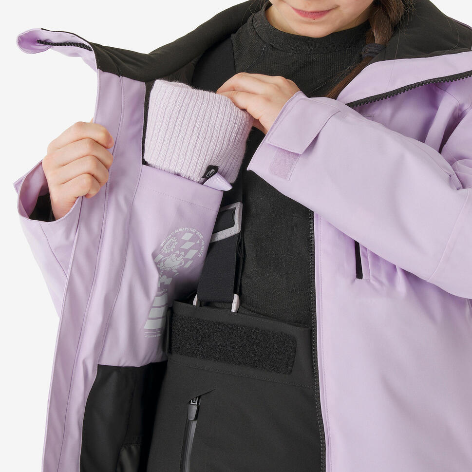 Quechua Kids' 500 Insulated and Waterproof Ski Jacket 500, 6-14 years
