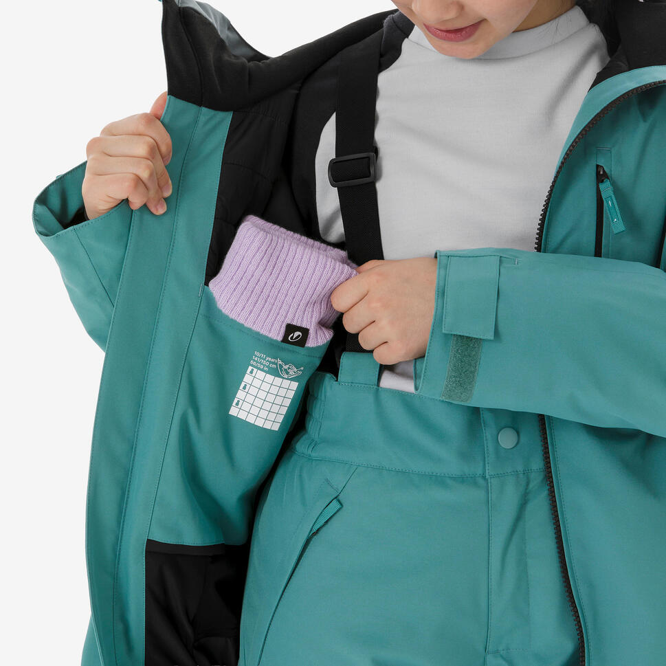 Quechua Kids' 500 Insulated and Waterproof Ski Jacket 500, 6-14 years