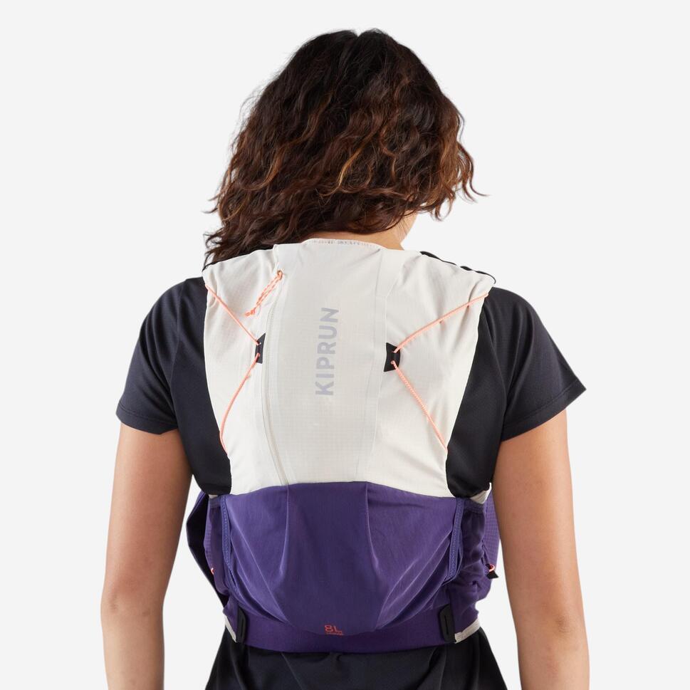 Kiprun Women's 900 8L Trail Running Hydration Vest + 2 x 500ml flasks included